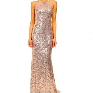 Badgley Mischka Rose Gold Sequin Dress for Sale up to 90% Off: Poshmark